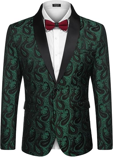 Blazer Masculino com Estampa Floral 1