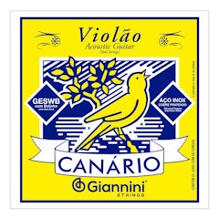 Encordoamento para Violão Aço 6 Cordas Giannini Canário GESWB