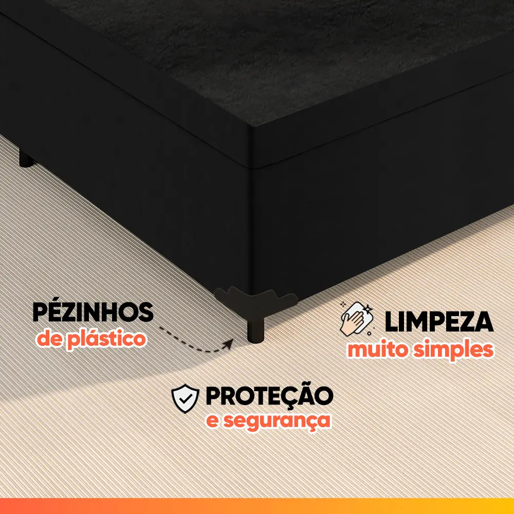 Cama Box com Baú Casal Prince 5