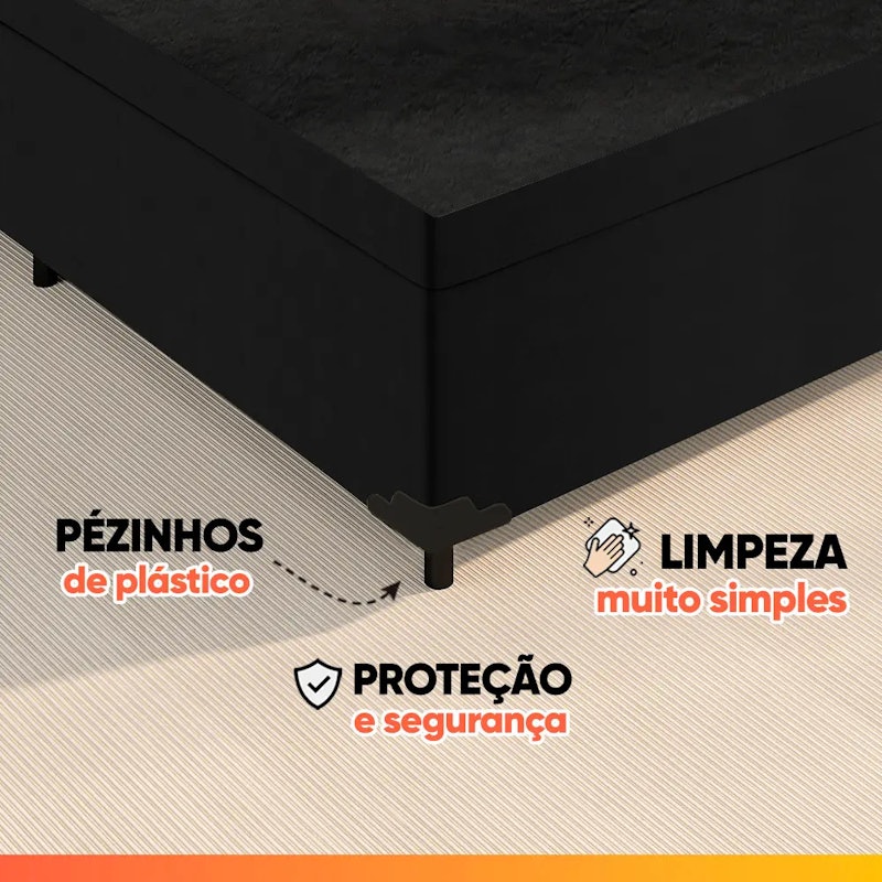 Cama Box com Baú Casal Prince 5