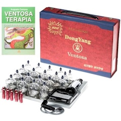 Kit de Ventosa 19 Copos Dong Yang + Livro Ventosaterapia