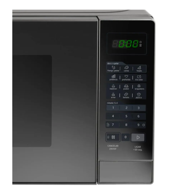 Micro-ondas 20 L Prata Porta Espelhada Minuto Fácil 2
