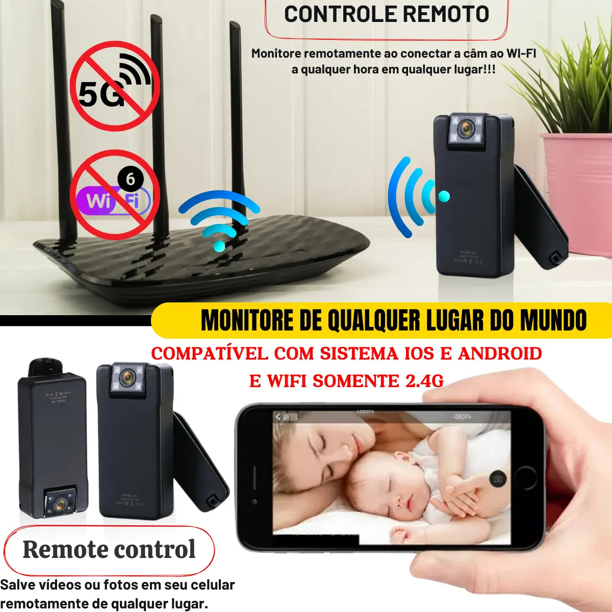 Mini Câmera A50 Full Hd 1080p 2