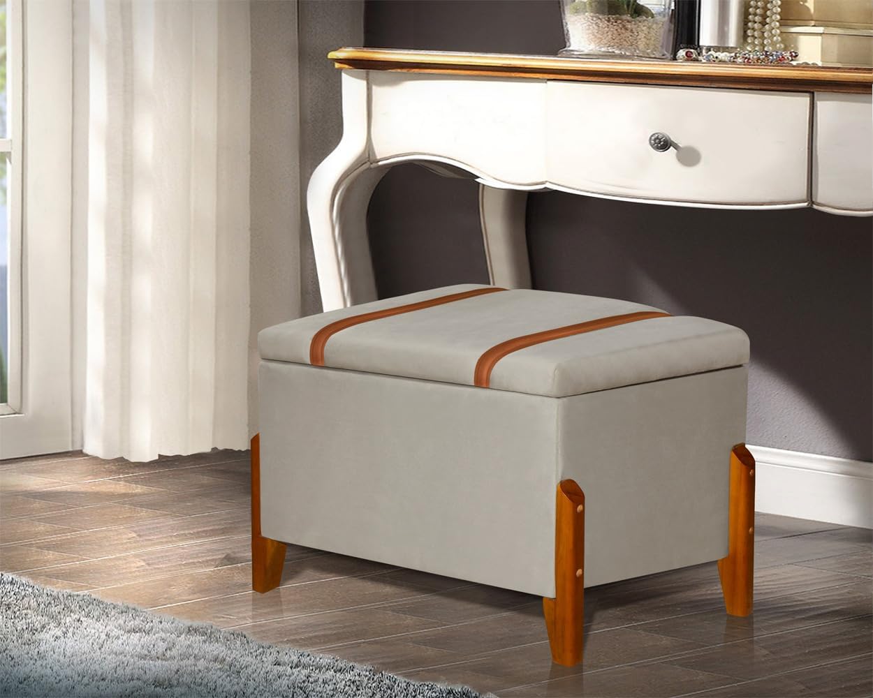 Recamier Baú Puff Moderno Retro 2