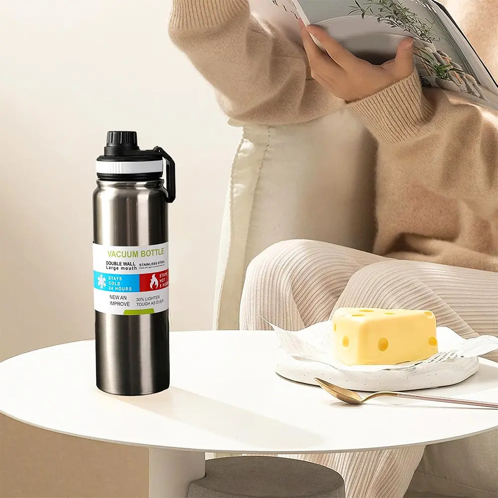 Garrafa de Água Térmica Aço Inox Esportiva 5