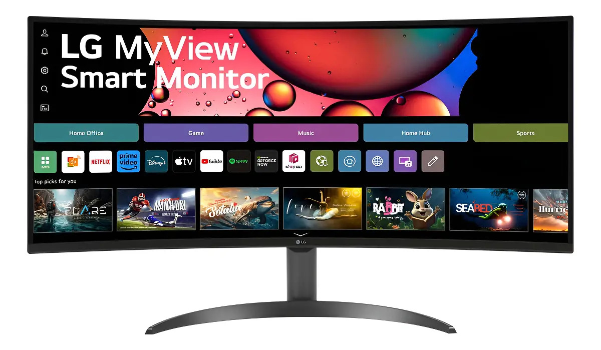 Monitor LG MyView Smart 34SR60QC-B 1