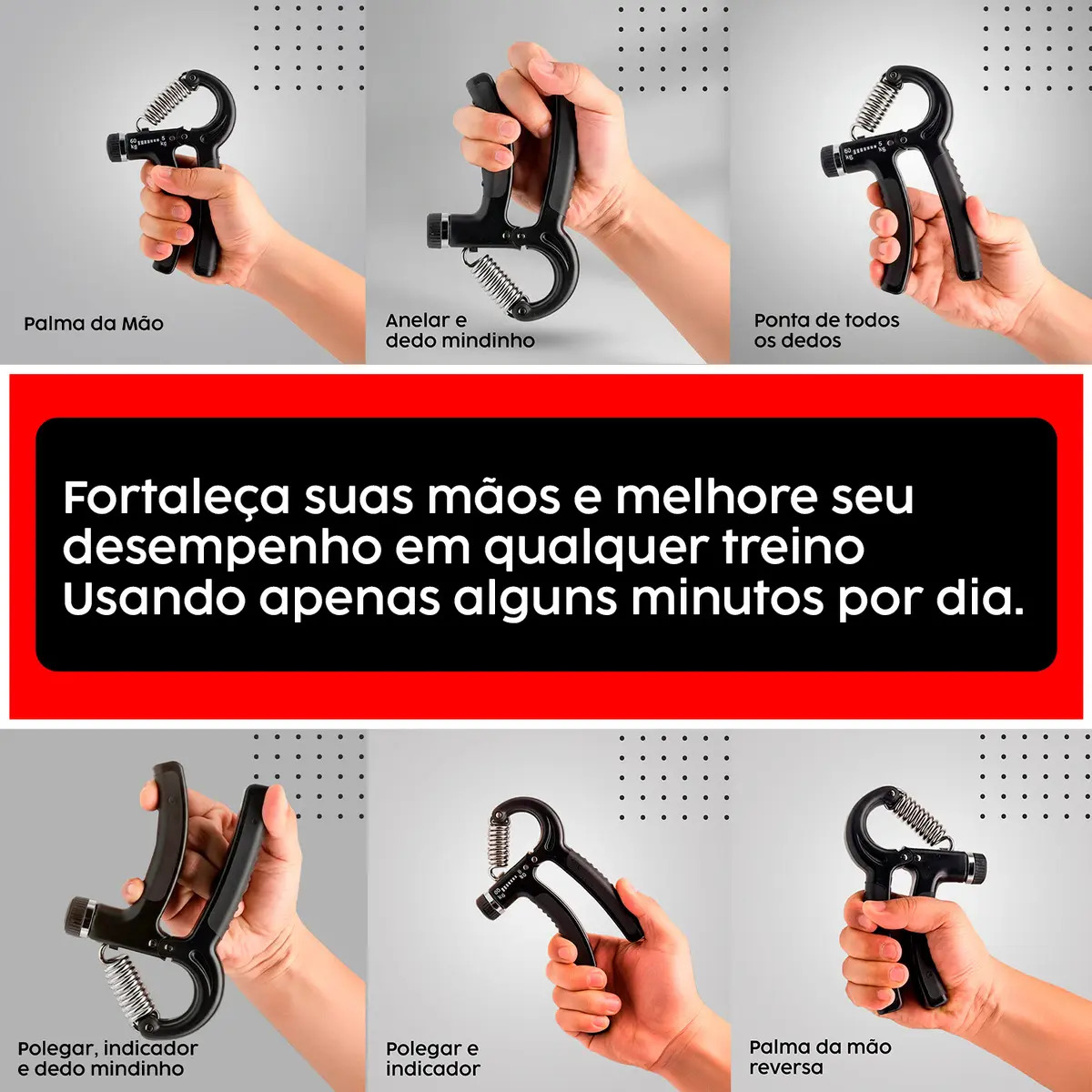 Hand Grip com Mola Ajustável 5 a 60 Kg 5