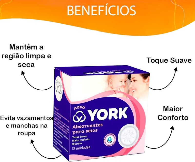 Absorventes para Seios York 3