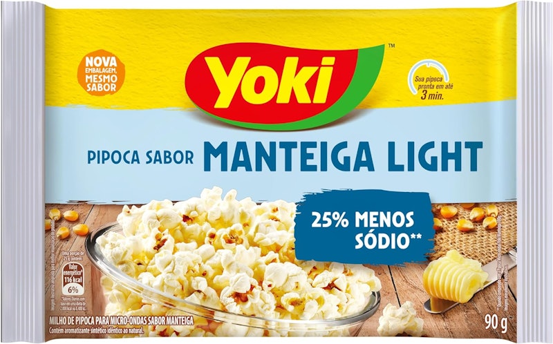 Pipoca Micro-Ondas Manteiga Light 1