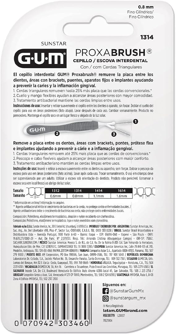 Escova Interdental Proxabrush 0,8 mm  4