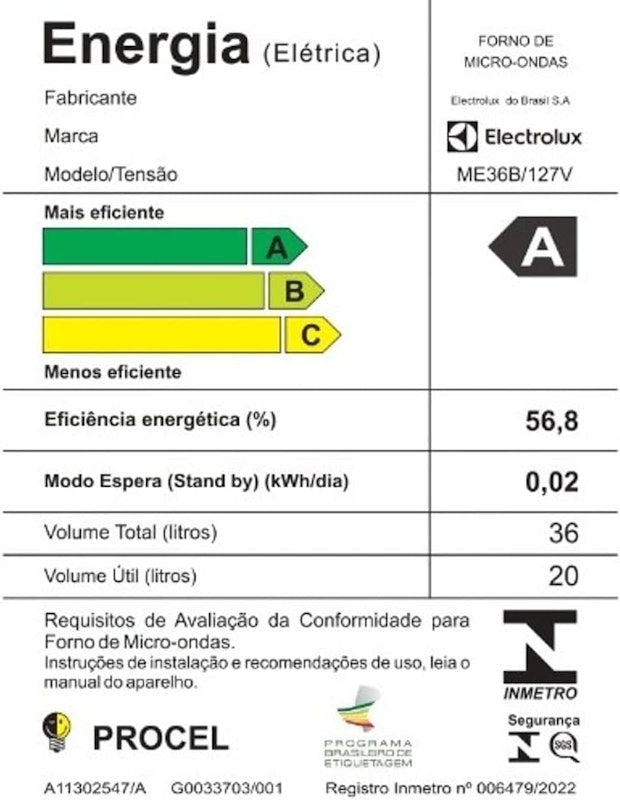 Micro-ondas 36 L Efficient 5
