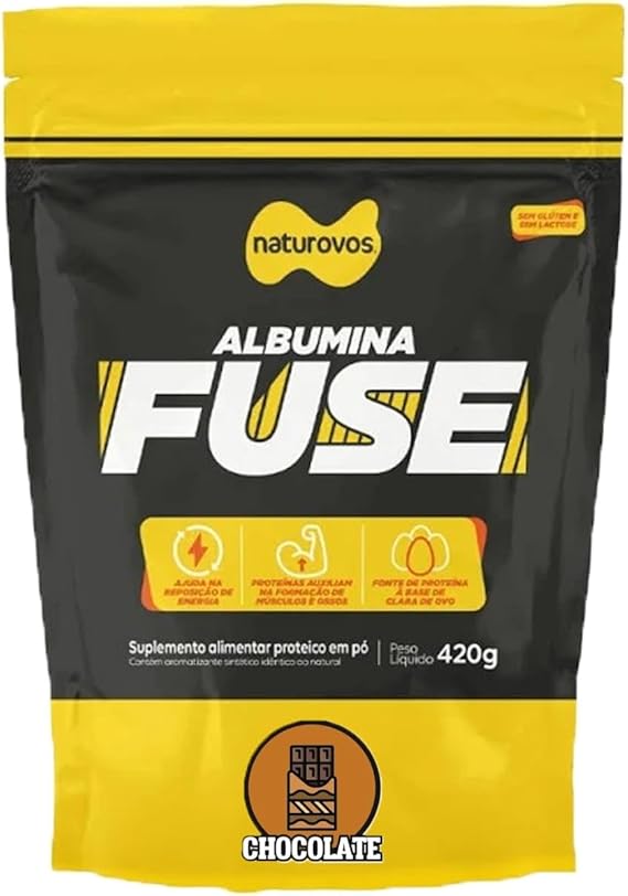 Albumina Naturovos Fuse Chocolate 420 g 1