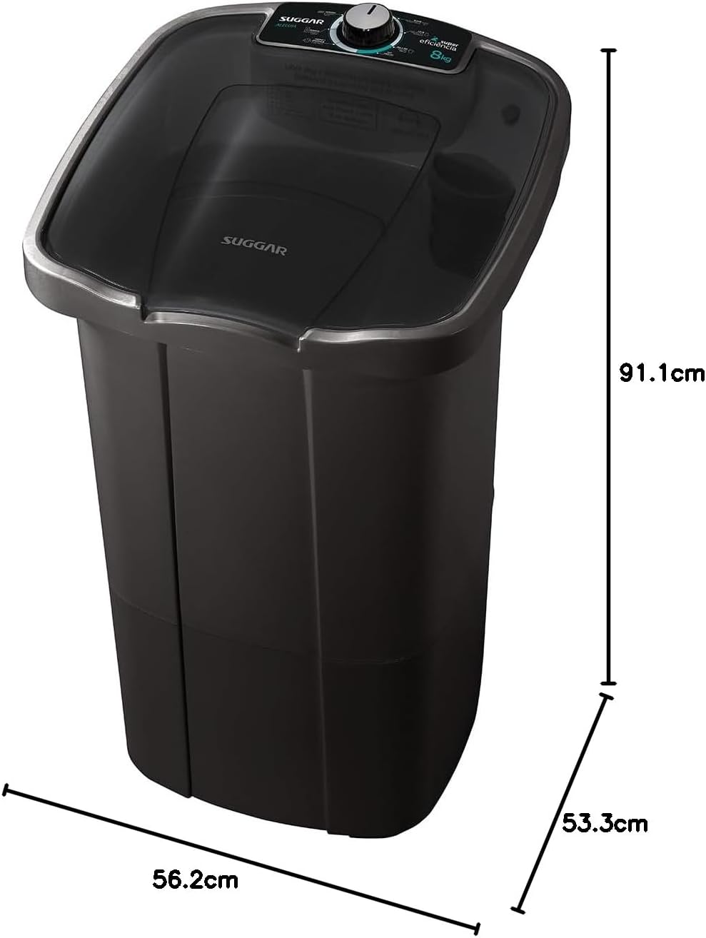 Lavadora de Roupas Tanquinho Aleluia 8 kg 2