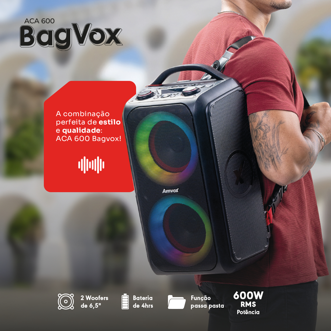 Caixa Amplificada ACA 600 Bagvox 3