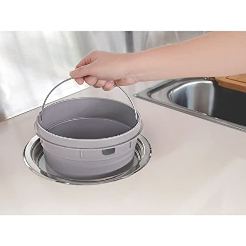 Lixeira de Embutir Clean Round em Aço Inox com Balde Plástico 5 L 3