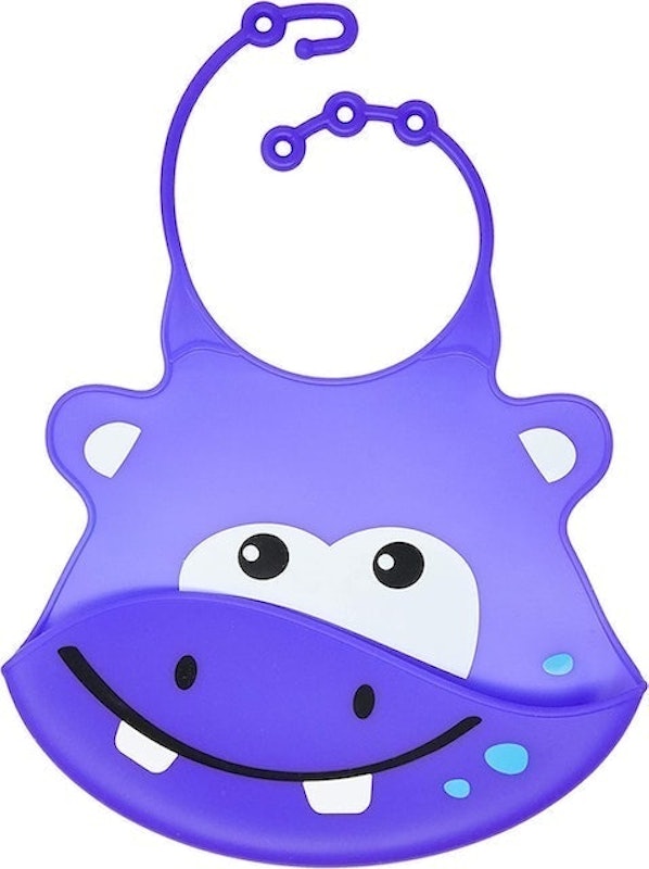 Babador de Silicone Silybib Hipopótamo Multikids Baby 1