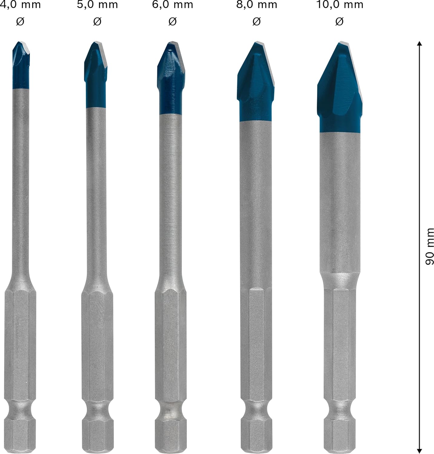 Jogo de Brocas EXPERT HEX-9 Hard Ceramic 2
