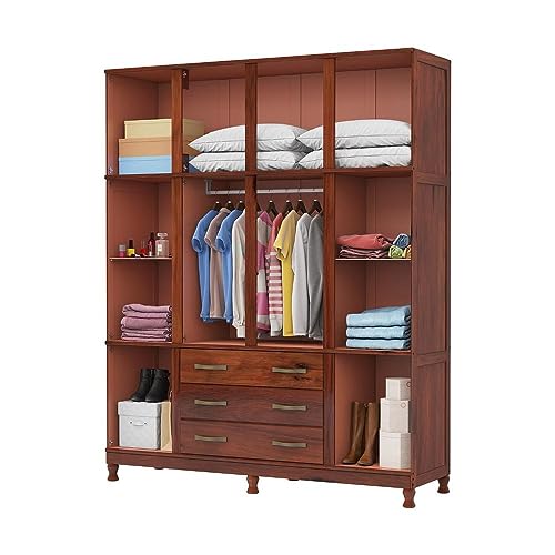Guarda-Roupa Casal com Espelho e Pés Paris 2