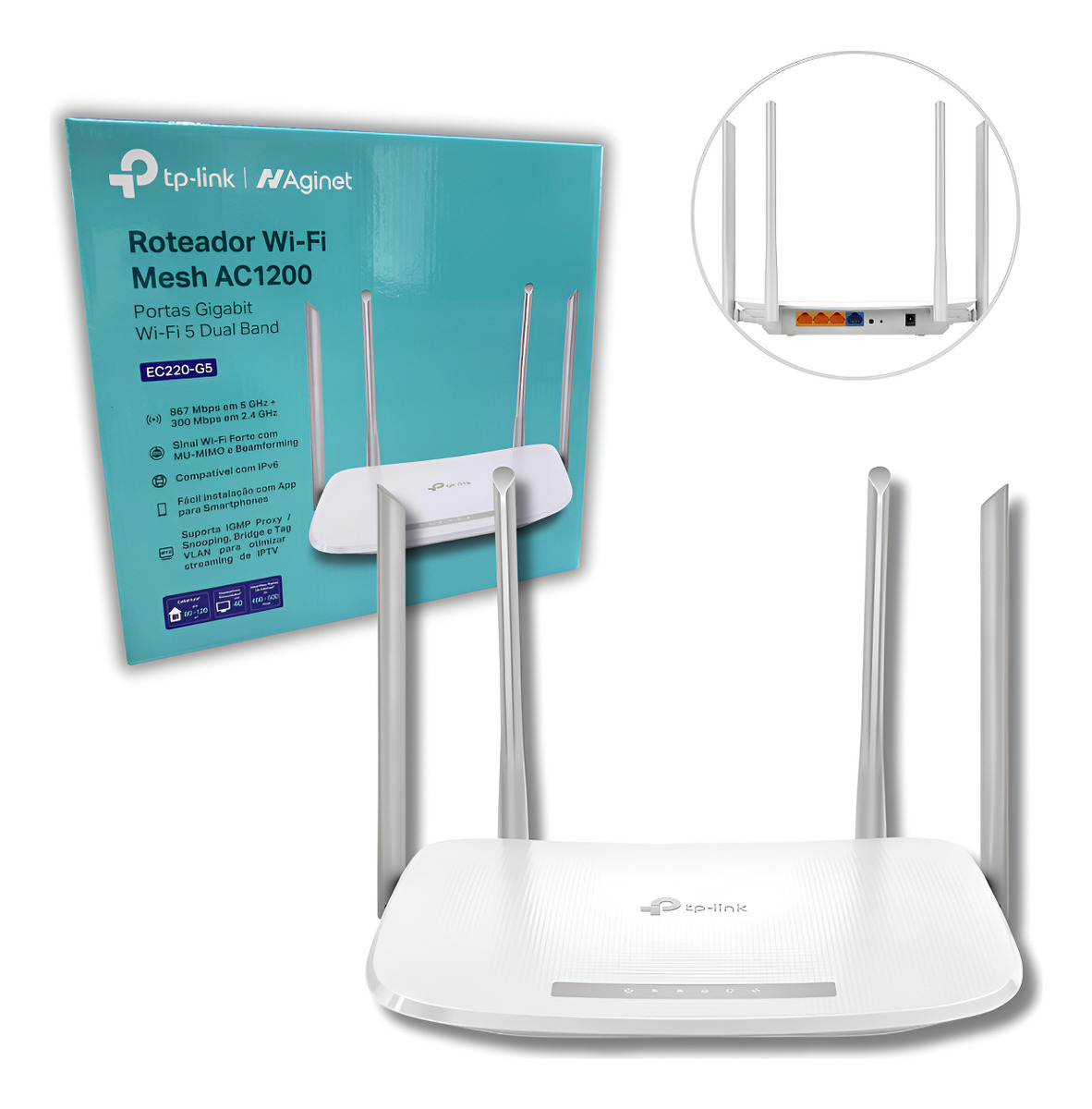 Roteador Wireless Gigabit Dual-Band AC1200 1