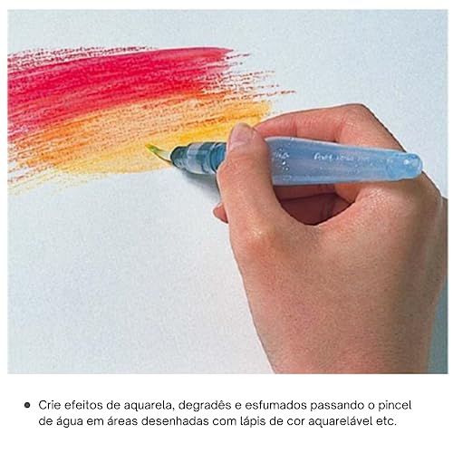 Pincel com Reservatório de Água Aquash Brush 4