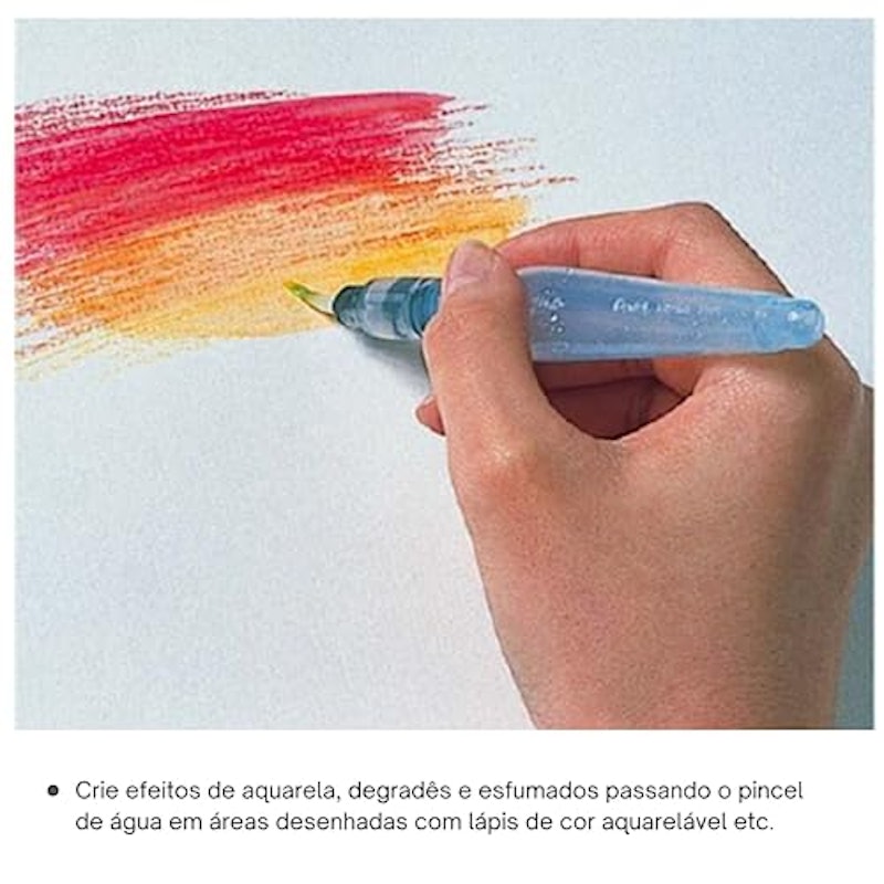 Pincel com Reservatório de Água Aquash Brush 4