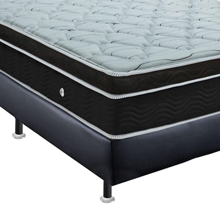 Conjunto Cama Box Cori com Colchão Casal Molas Ensacada Elegant 3