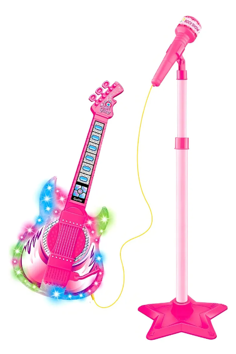 Guitarra com Microfone Pedestal Rock Show 1