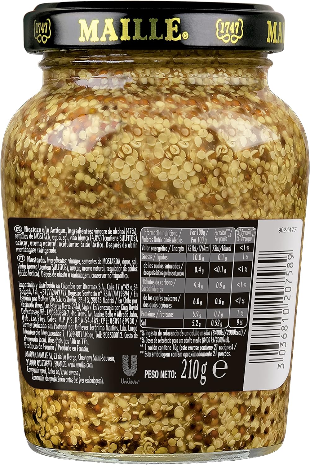 Mostarda em Grãos com Vinho Branco Maille 2