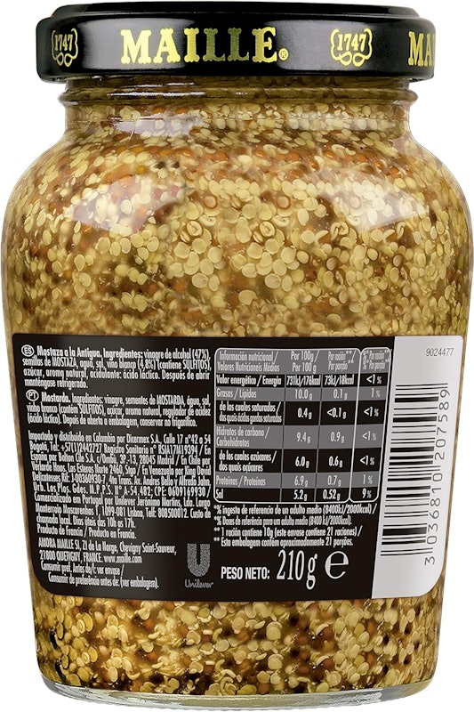 Mostarda em Grãos com Vinho Branco Maille 2