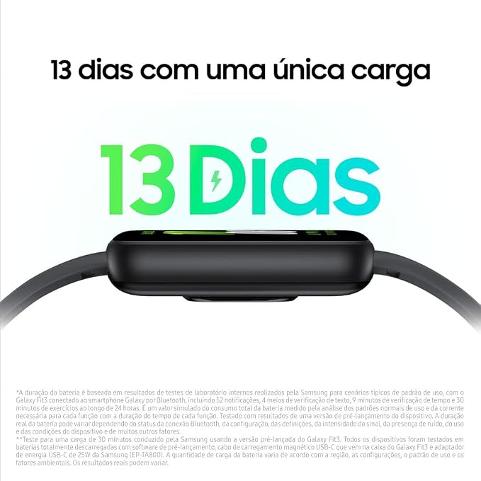 Smartwatch Samsung Galaxy Fit3 Display 1,6" 3