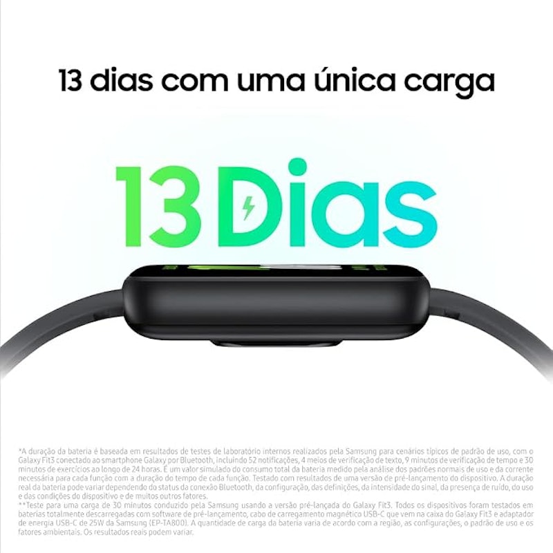 Smartwatch Samsung Galaxy Fit3 Display 1,6" 3