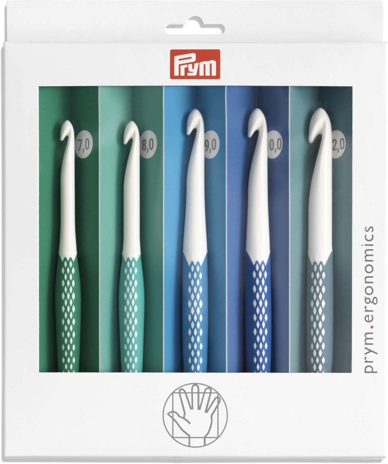 Kit de Agulhas para Crochê Ergonomics Grossas Prym 1