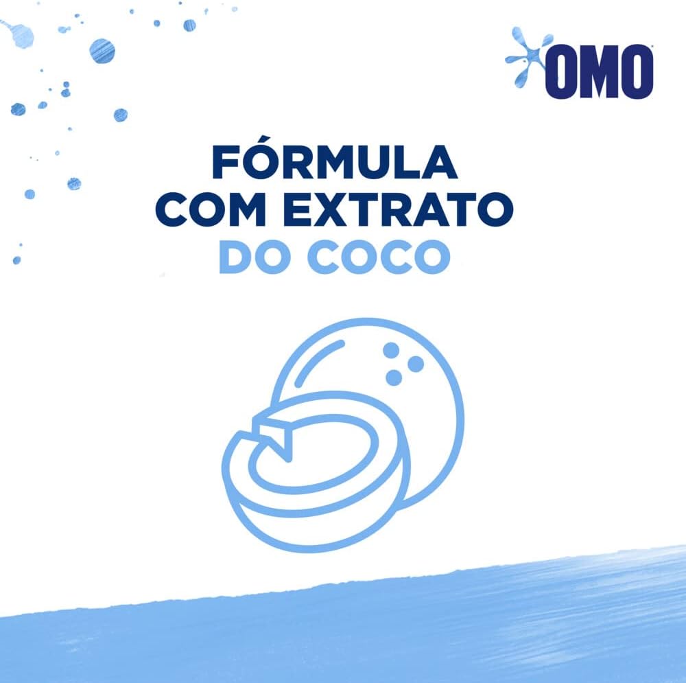Sabão Líquido Omo Roupas Finas e Delicadas Coco 4
