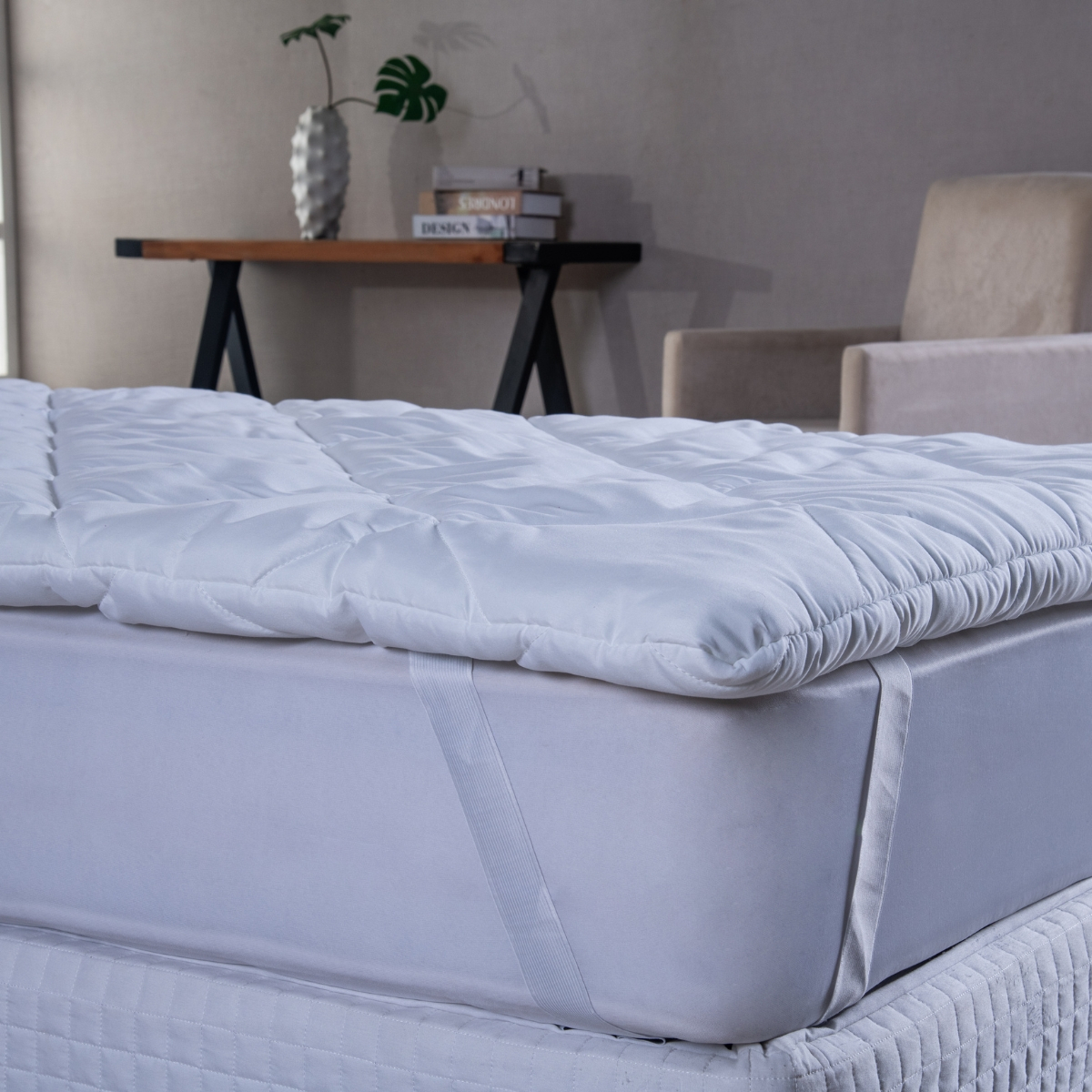 Pillow Top Solteiro Micro Percal 400 Fios 2