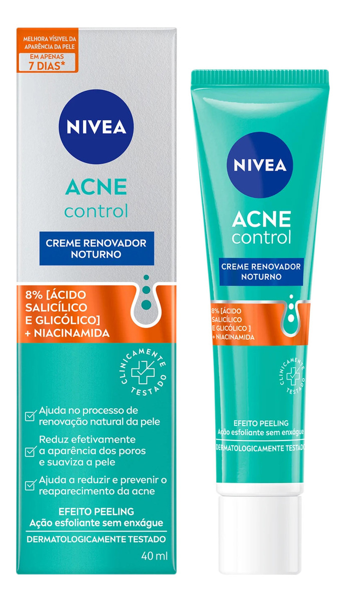 NIVEA Creme Renovador Noturno Acne Control  1