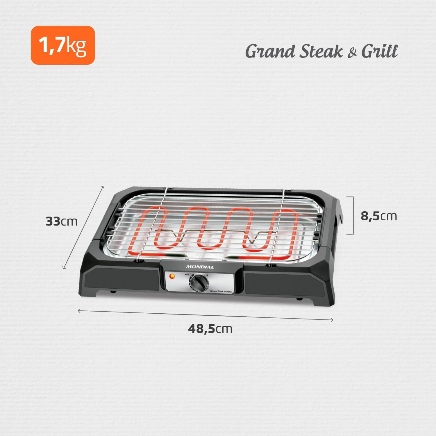 Churrasqueira Elétrica Grand Steak & Grill 5