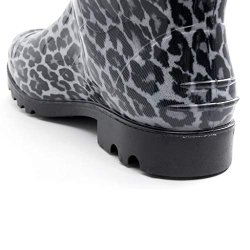 Bota Galocha Feminina Onça Cano Longo Impermeável PVC Leve 2