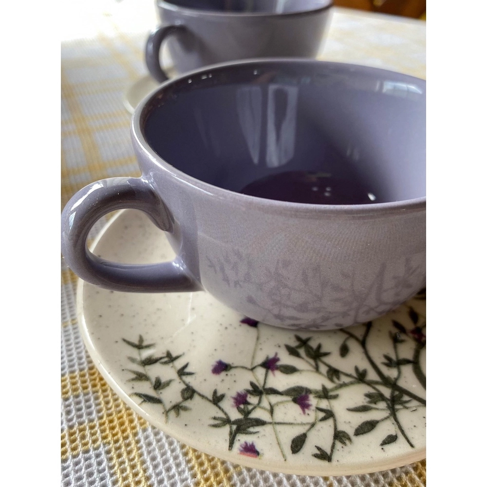 Conjunto de 6 Xícaras com Pires Unni Lilac  3