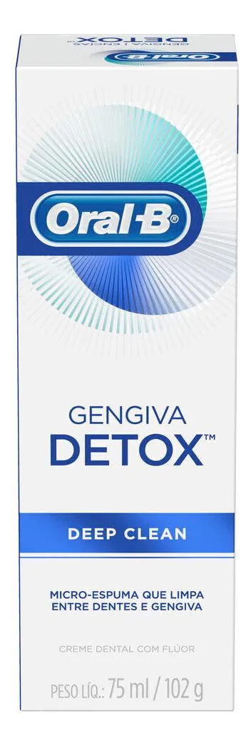 Creme Dental Oral-B Gengiva Detox Deep Clean 1