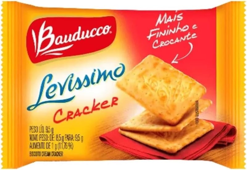 Biscoito Cream Cracker Bauducco Levíssimo Sachê 1
