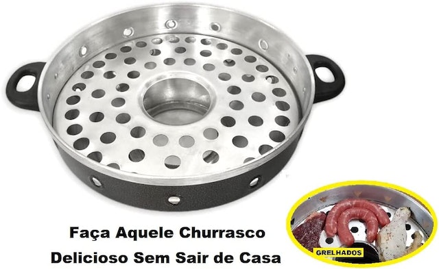 Churrasqueira de Fogão Vigorosa 3 em 1 4