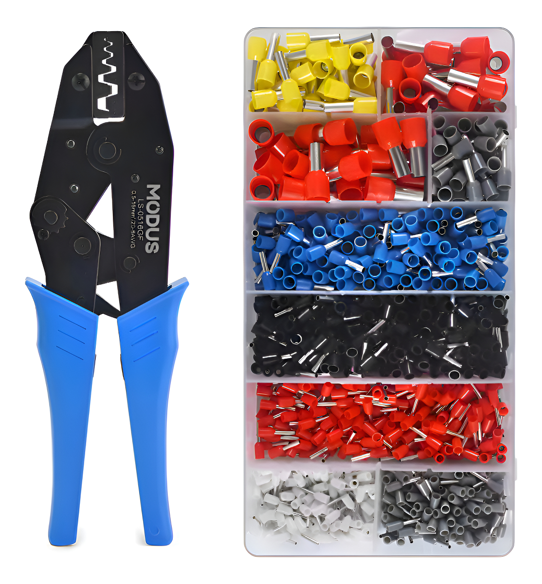 Kit Alicate Crimpador com Terminais Modus 1