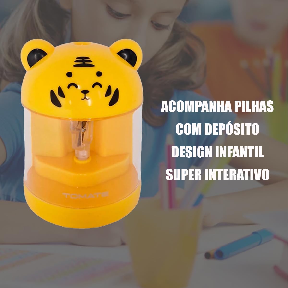 Apontador de Lápis Elétrico Tomate MAT-A05 2