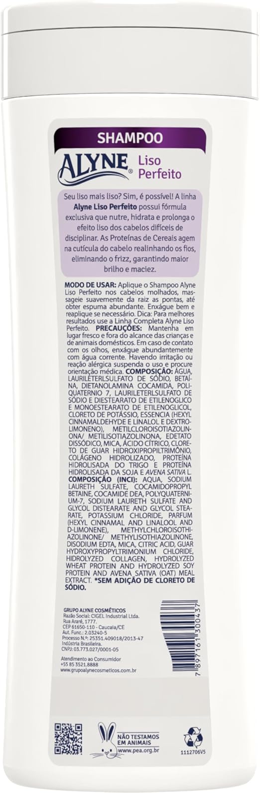 Shampoo Alyne Liso Perfeito 2