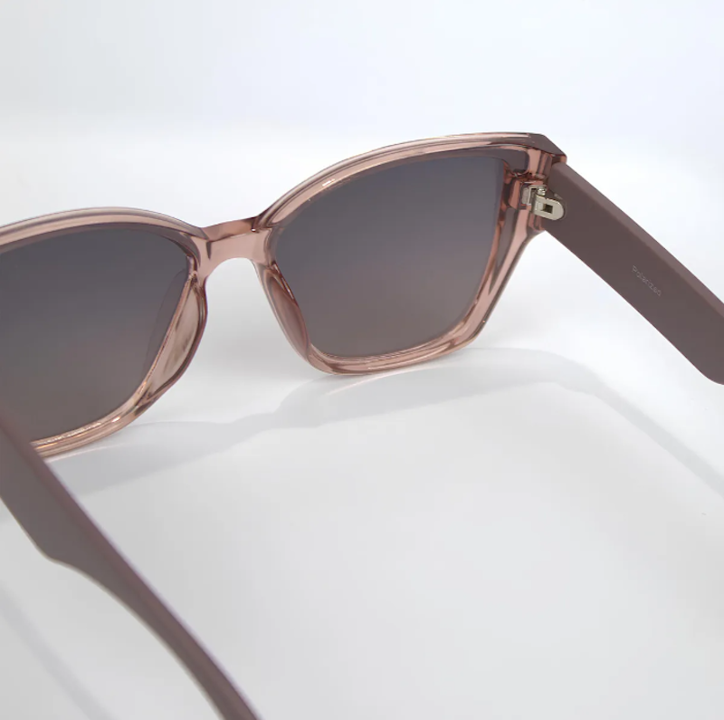 Óculos de Sol Feminino Grande Quadrado Degradê Marrom 2