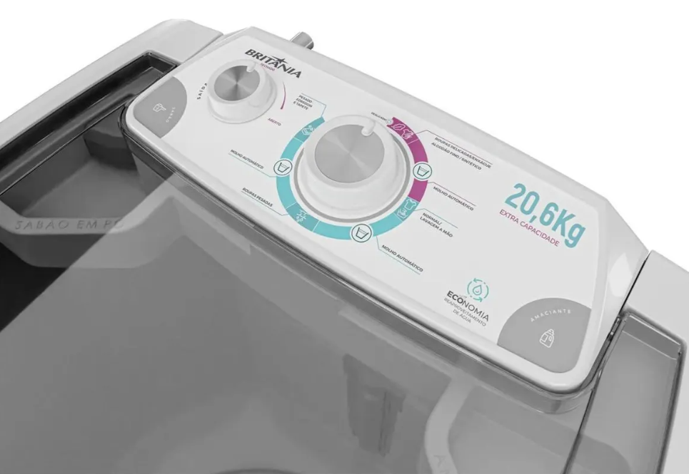 Tanquinho de Lavar Roupa 20,6 kg Britânia Semiautomático  3