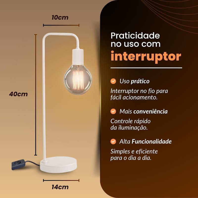 Luminária de Mesa Industrial 5