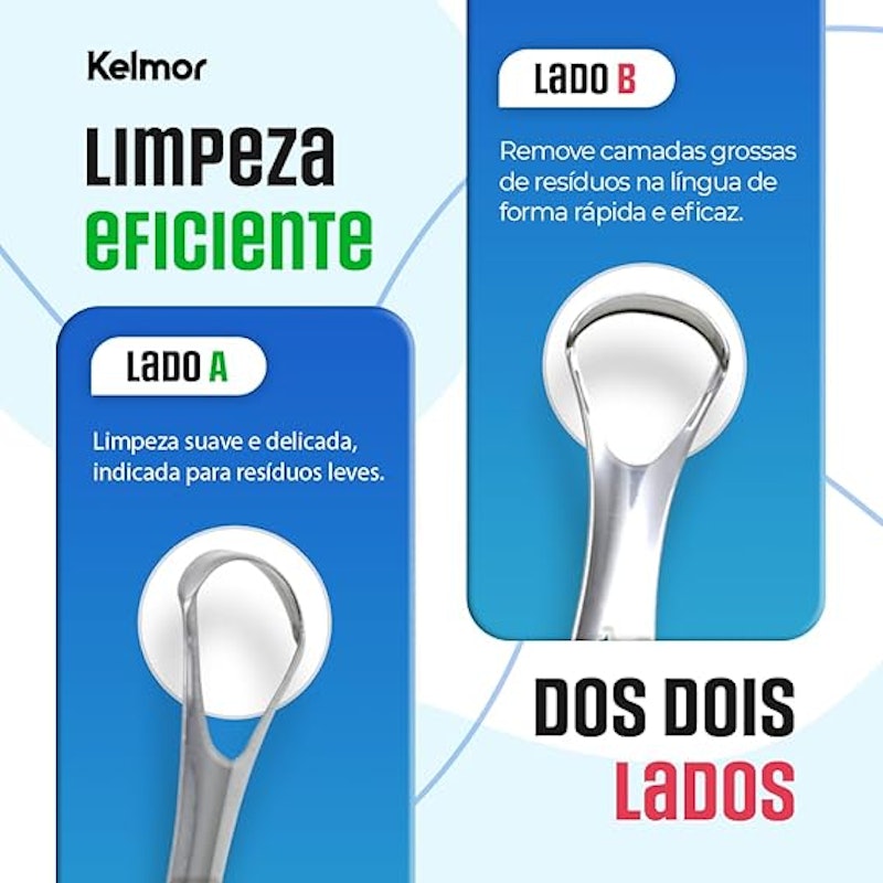 Raspador de Língua em Inox Kelmor 3