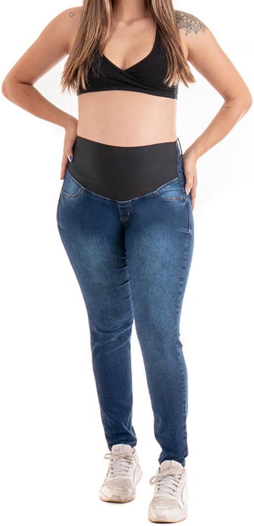 Calça para Gestante Jeans com Elástico 2