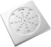 MODELAR Ralo Grelha Inox para Banheiro Quadrado 10x10 com Fecho 1